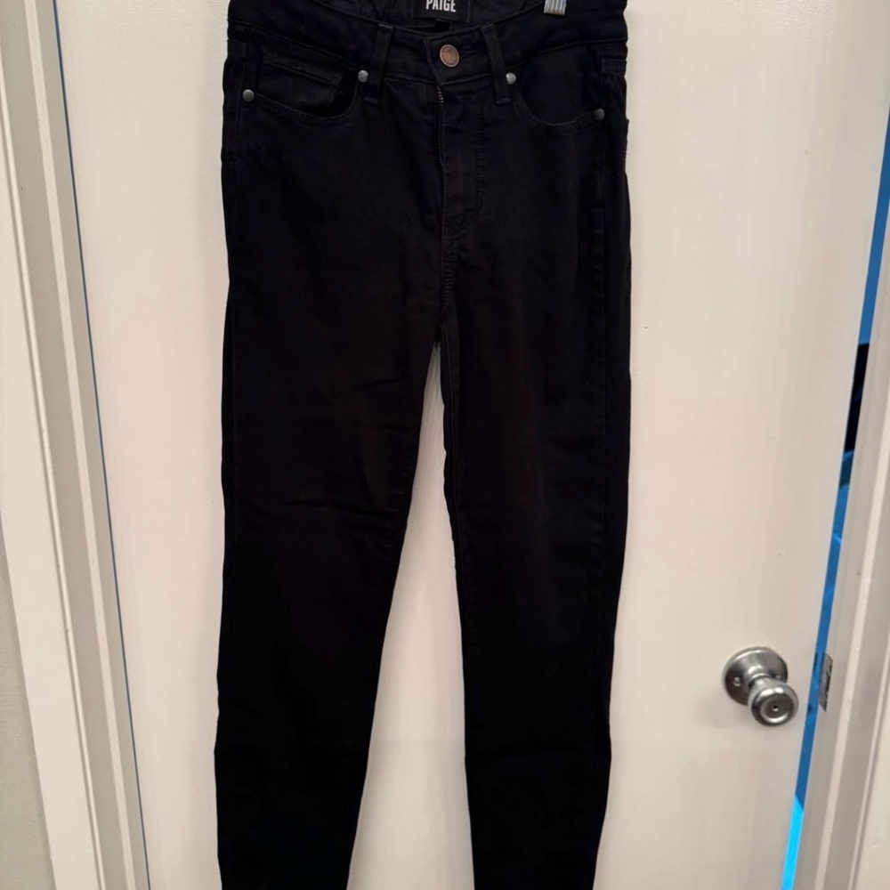 PAIGE Women's Black Skinny Jeans